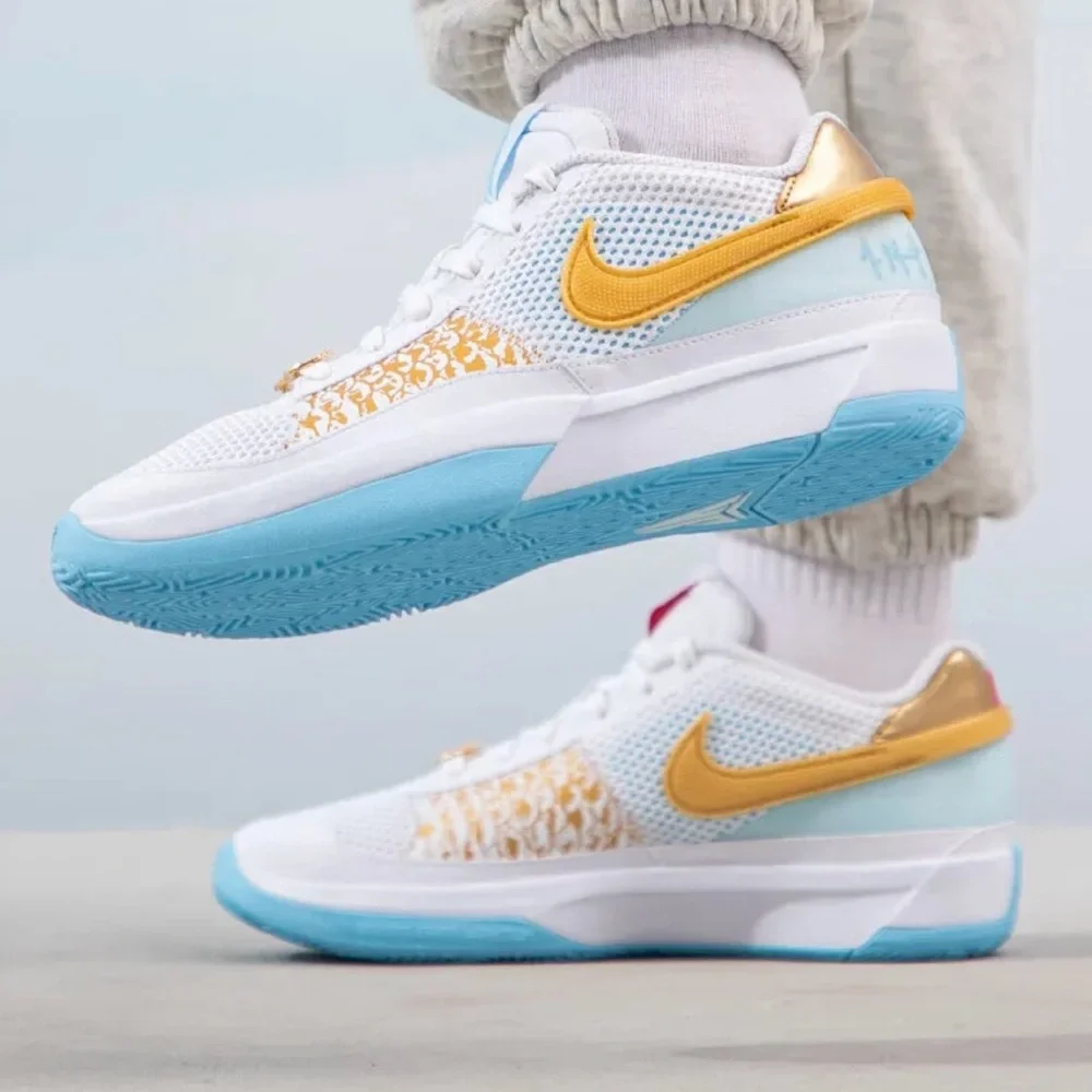 Nike Ja 1 Chinese New Year- Dragon Basketball Shoes FZ8327-103 White Youth Size - Picture 2 of 10